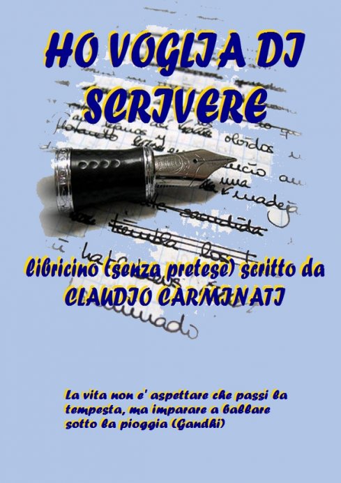 HO VOGLIA DI SCRIVERE